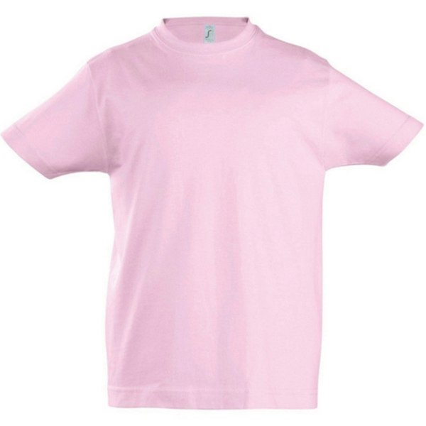 SOLS Kids Unisex Imperial Heavy Cotton Short Sleeve T-Shirt - Medium Pink