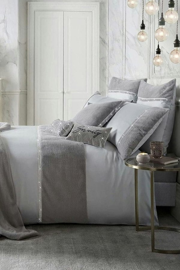 Ashley Wilde Rita Ora Sylvie 200TC Diamante Trim Duvet Cover