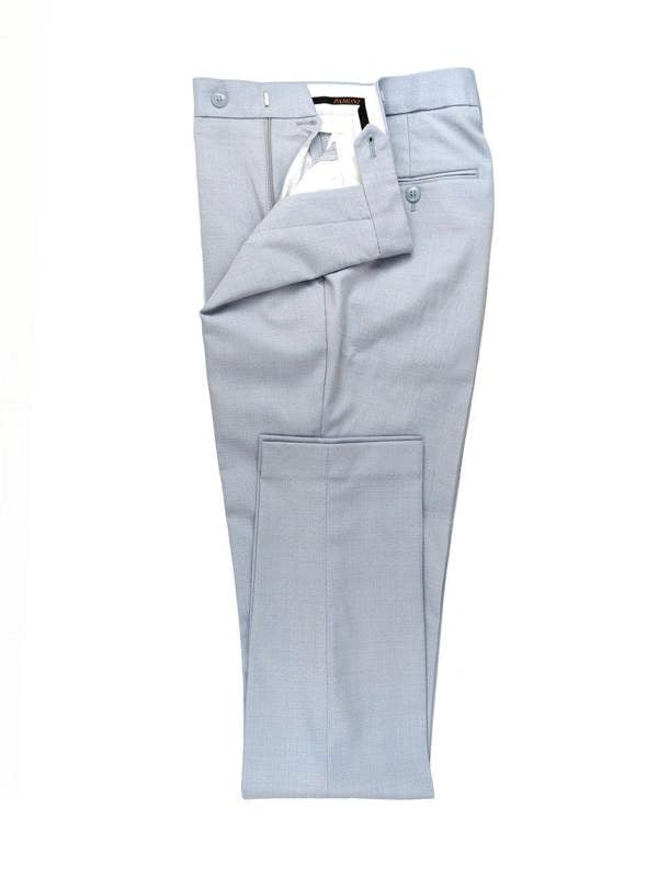 Light Blue Double-Breasted Slim Fit Suit