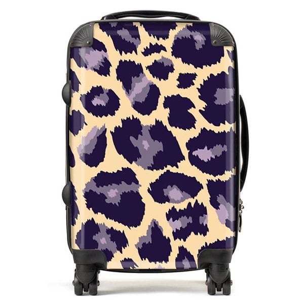 Warren Reed Leopard Print Suitcase