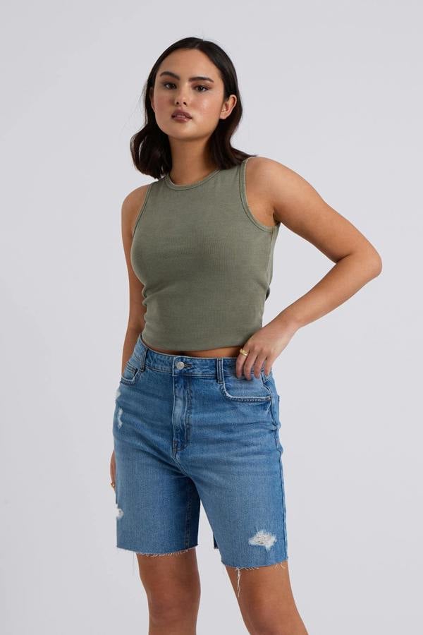 Urban Bliss Ripped Bermuda Short