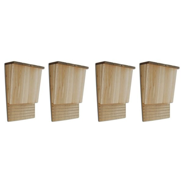Berkfield Bat Houses 4 pcs 22x12x34 cm Wood