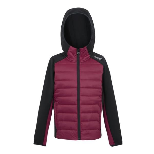 Regatta Kids Kielder IX Hybrid Jacket - Black/Dark Pimento