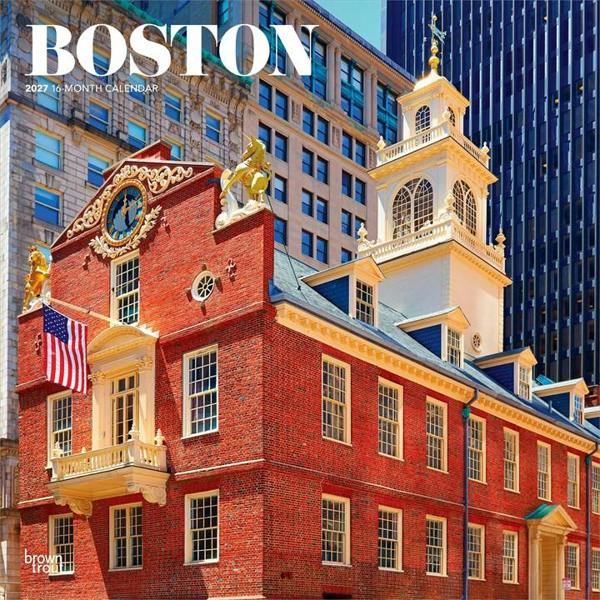Boston Calendar 2027, Wall Calendars, Month To View, Travel, Gift