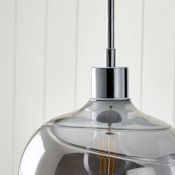 Pagazzi Lighting Zula 1-Light Smokey Grey Pendant