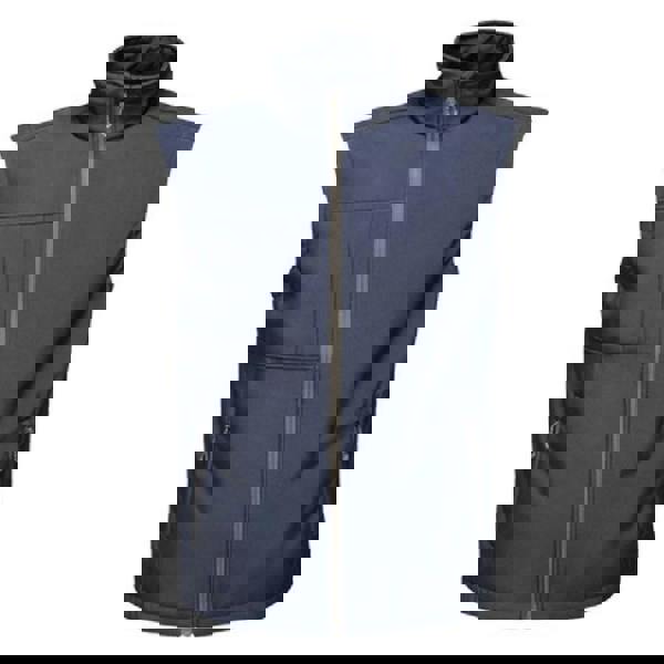 Regatta Mens Octagon II Printable Soft Shell Bodywarmer - Navy/Seal Grey