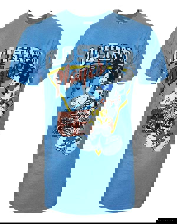 Junk Food Clothing Mens Blue Mickey Mouse Short Sleeved T-Shirt