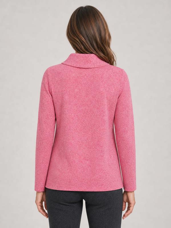 PennyPlain Cowl Top Long Sleeve - Azalea
