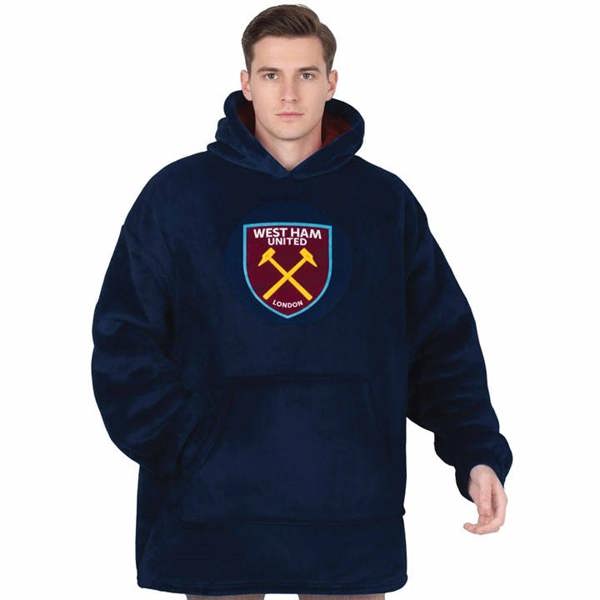 West Ham United FC Adult Oversized Hoodie S - L, Clothing, Sports, Gift