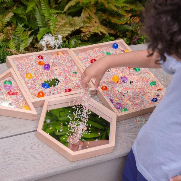 tickit Wooden Shape Mirror Tray