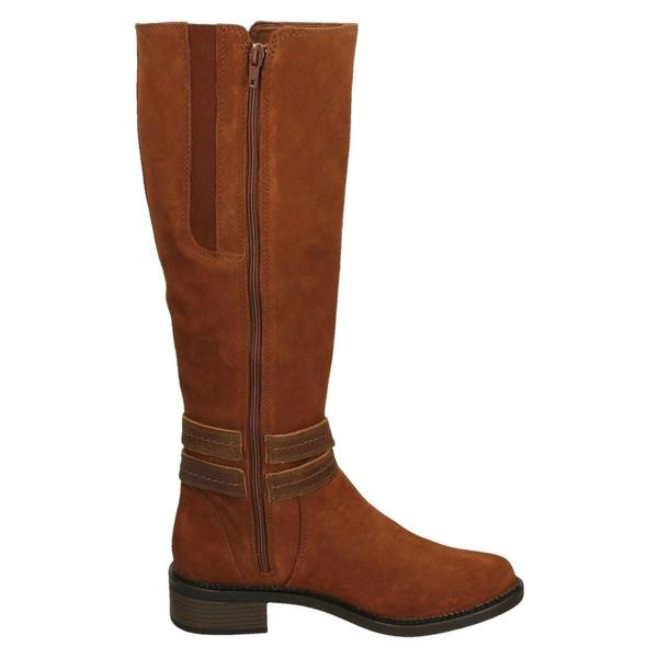 Clarks Ladies Clarks Zip Comfort Knee High Boots Maye Shine