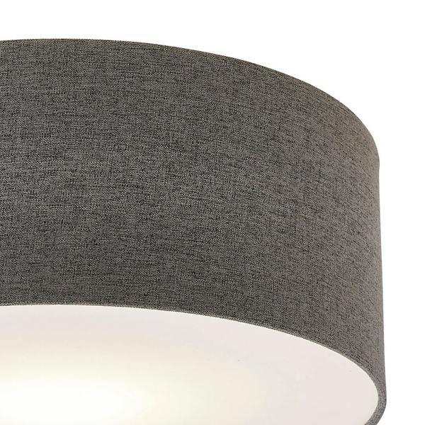Pagazzi Lighting Averis Grey Flush Ceiling Light