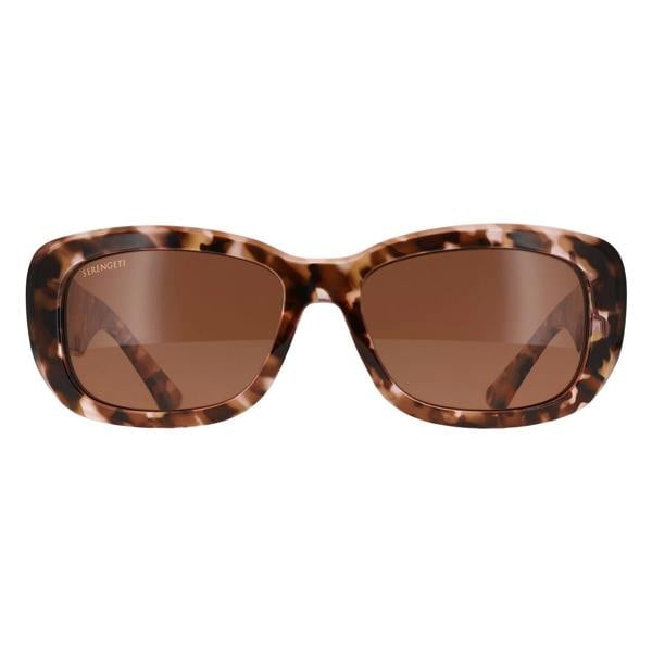 Serengeti Sunglasses Bianca Nova SS749003 Shiny Tortoise Burgundy Honey Mineral Polarized Drivers