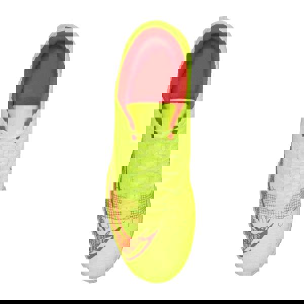 Nike Mens Mercurial Vapour 14 Club Indoor Football Shoes - Volt/Bright Crimson - 