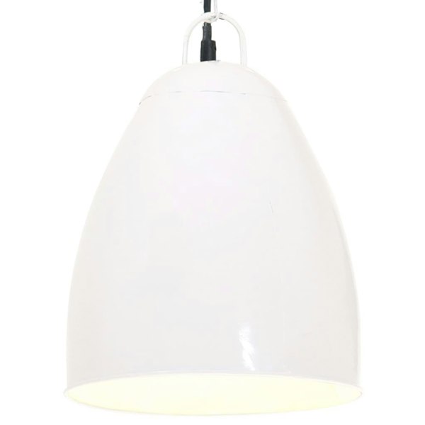 Berkfield Industrial Hanging Lamp 25 W White Round 32 cm E27