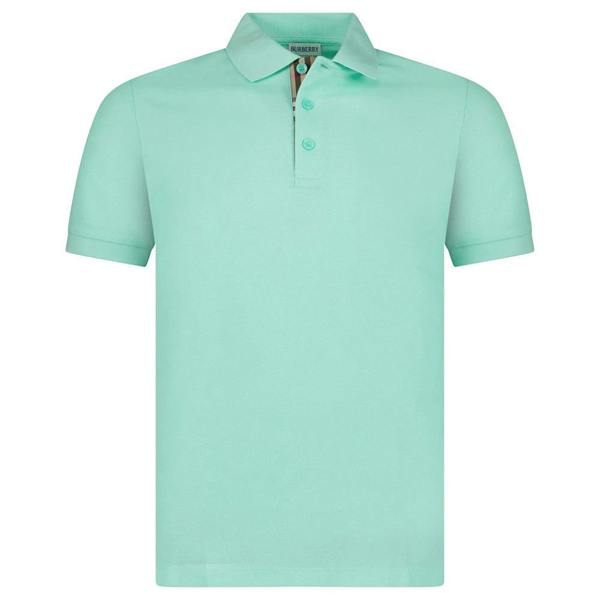 Burberry Mens Hartford Check Polo Shirt - Summer Mint