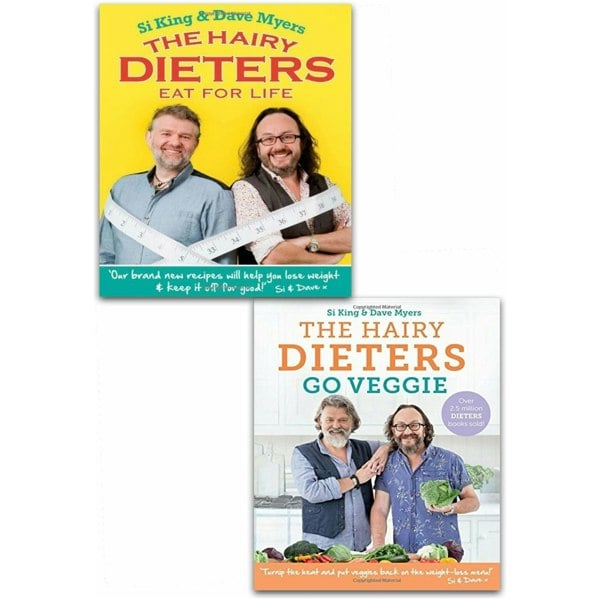 The Hairy Bikers Collection 2 Book Set The Hairy Dieters Eat for Life, The Hairy Dieters Go Veggie