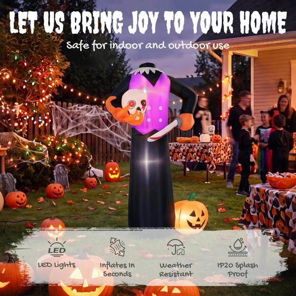 Inflatable Halloween Skull