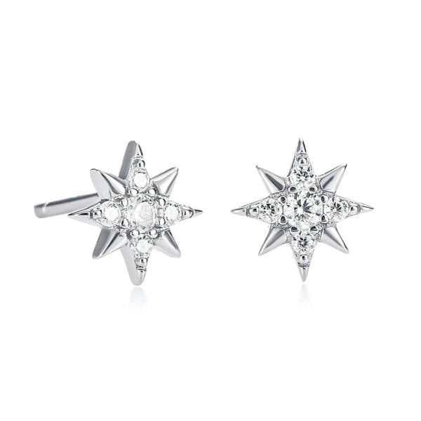 namana 925 Sterling Silver Tiny Star Earrings for Women