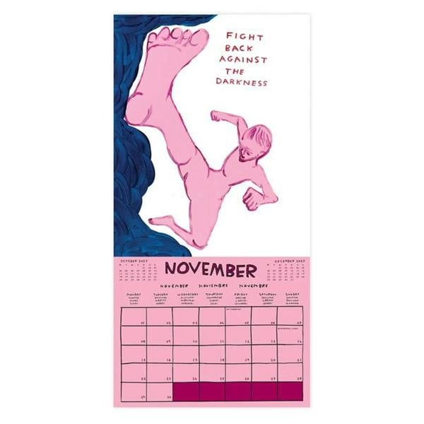 David Shrigley Calendar 2027, Wall Calendars, Month To View, Humour, Gift