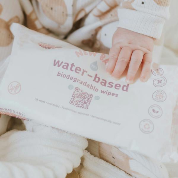 Kinder by Nature Water-Based Baby Wipes - 56 wipes x 12 packs
