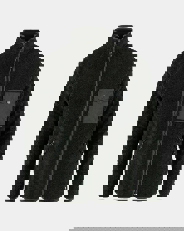 Fjallraven Vardag Pile Mens Fleece - Black-Dark Grey 550-030