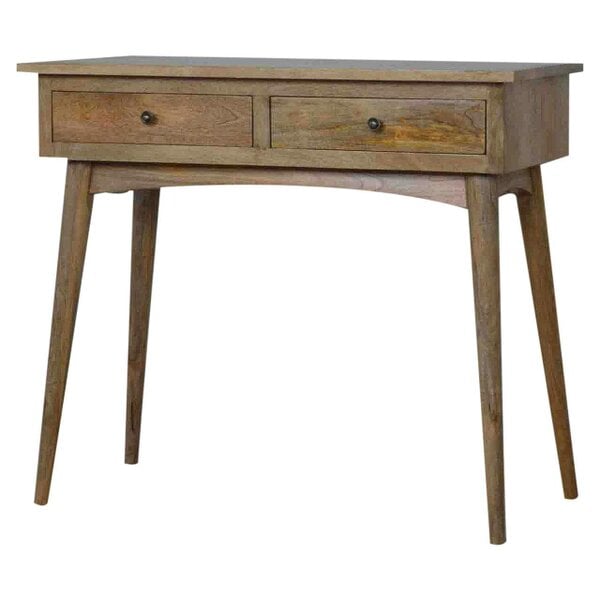 Wyld Haus Bevagna Hallway 2 Drawer Mango Wood Console Table