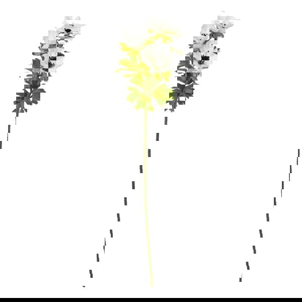 Hill Interiors Anemone Spray Artificial Flower - White - 