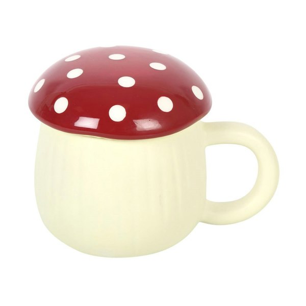 Something Different Mushroom Mug - Cream/Red