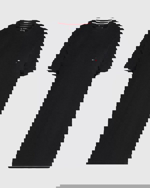 Tommy Hilfiger Core Stretch Mens Slim C-Neck T-Shirt - Black