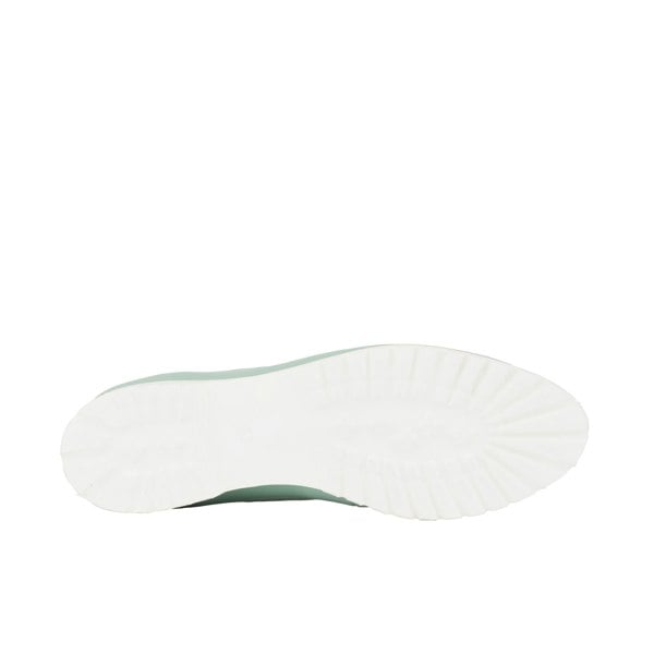 Embassy London Sonnet - Purple & Mint - Women's leather shoe with lightweight white sole & broguing