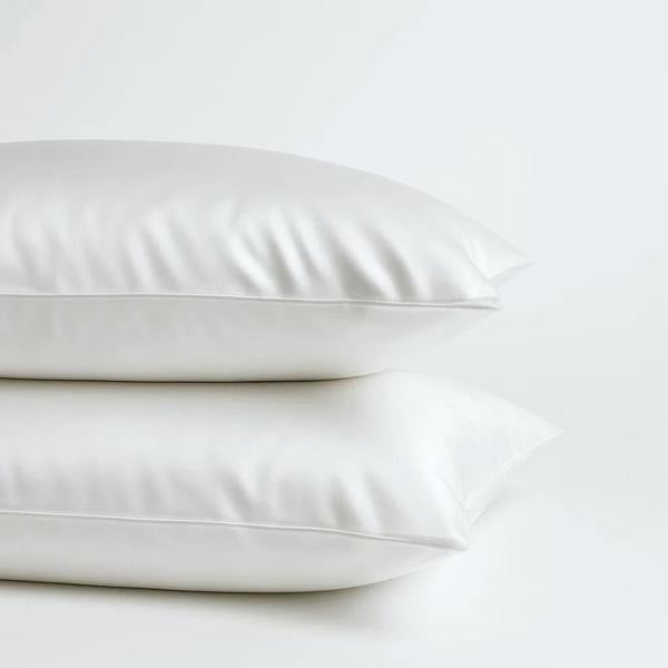 Ethical Bedding Soft & Silky Pillowcase Pair in White (Organic Cotton)