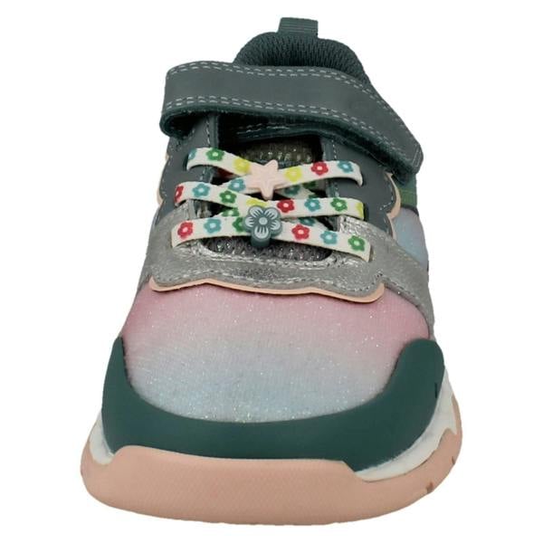 Clarks Girls Clarks Rainbow And Mermaid Tail Design Trainers Tidal Star K