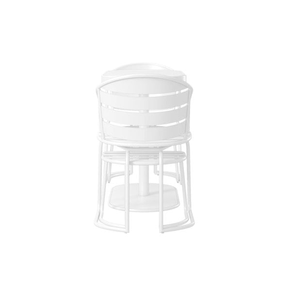 Dorel Home Cosco Metro retro bistro set in white - 5 pieces