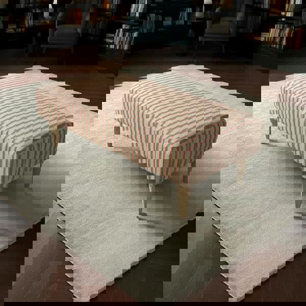 High-end stitched lid ottoman bench for bedroom and living room storage