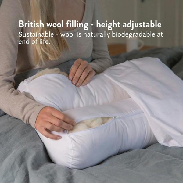 Putnams British Wool Contour Pillow - Anti-Snoring