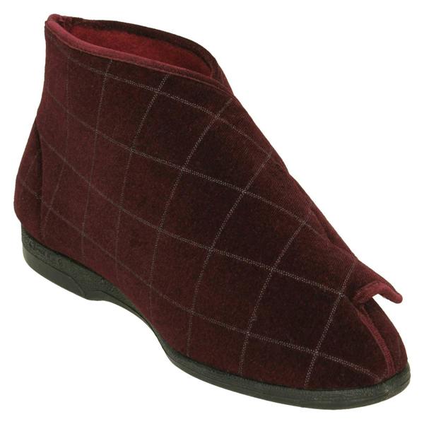 Balmoral Mens Balmoral Wide Opening Boot Slippers VB M93