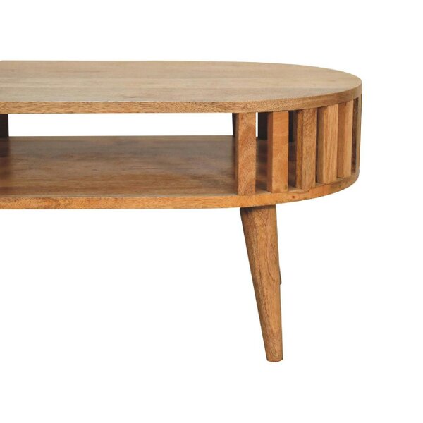 Wyld Haus Kaunakakai Slatted Mango Wood Coffee Table