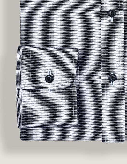 Men's Black And White Checkered Shirt