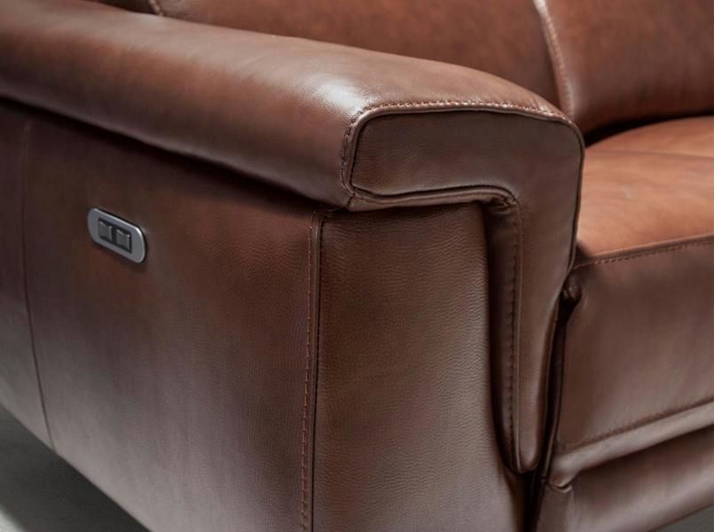 Angel Cerdá Relax sofa in brown leather 6116/6117