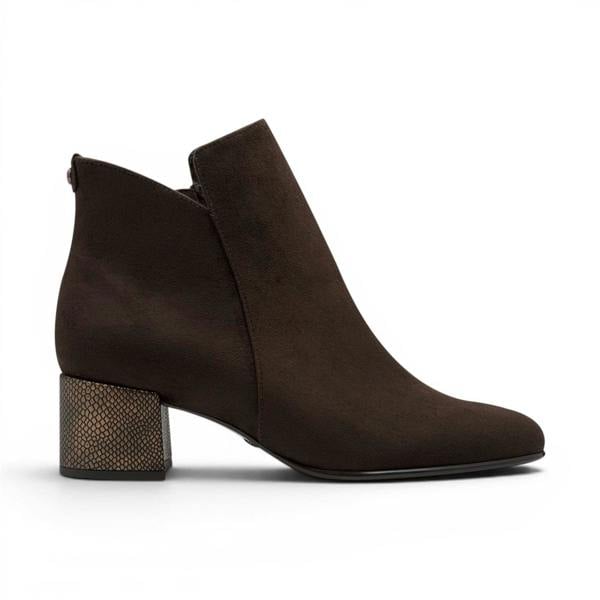 Tamaris Women's Brown Faux Heeled Ankle Boots - 25354-43