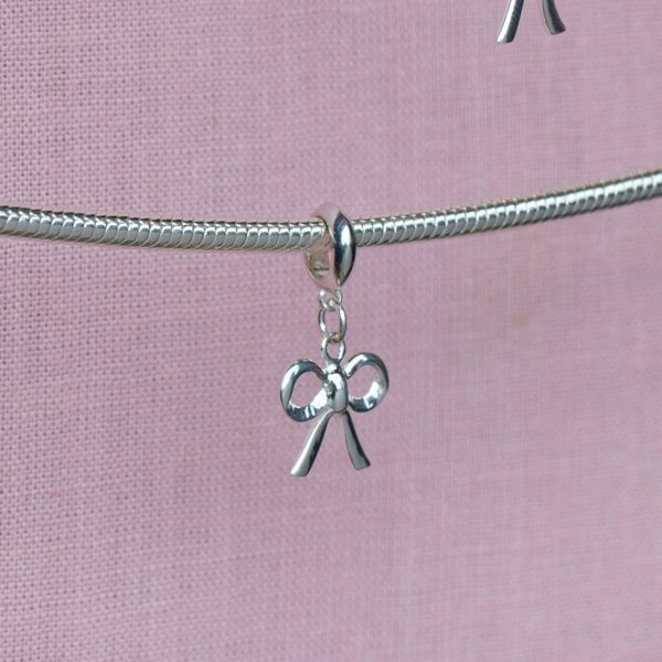 Mylee London Bow Pendant Charm - Sterling Silver