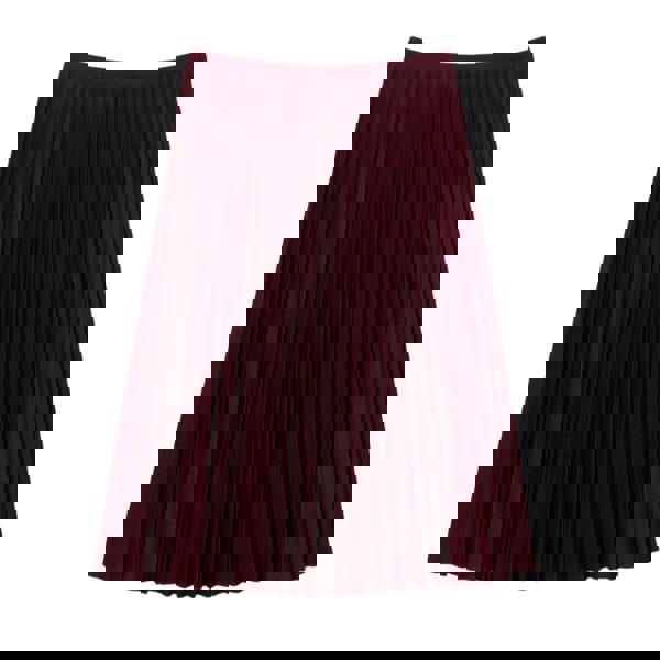 Lacoste Womens/Ladies Fluid Pleated Elasticated Waist Skirt - Burgundy