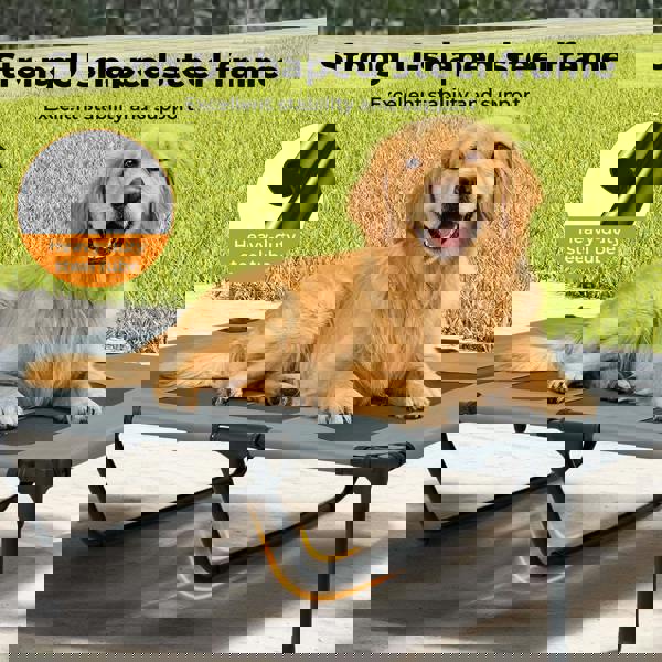 Skylos Elevated Pet Bed Raised Dog Bed Heavy Duty Outdoor Cooling Portable Bed