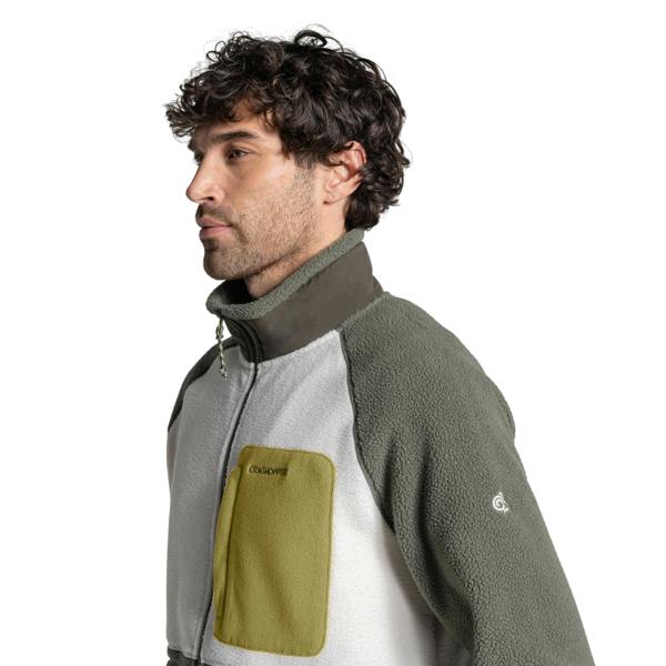 Craghoppers Mens Dades Colour Block Jacket - Dark Sage/Ecru - 