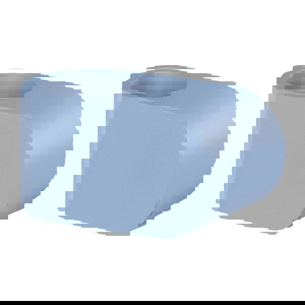 Blue-grey door stop for handle