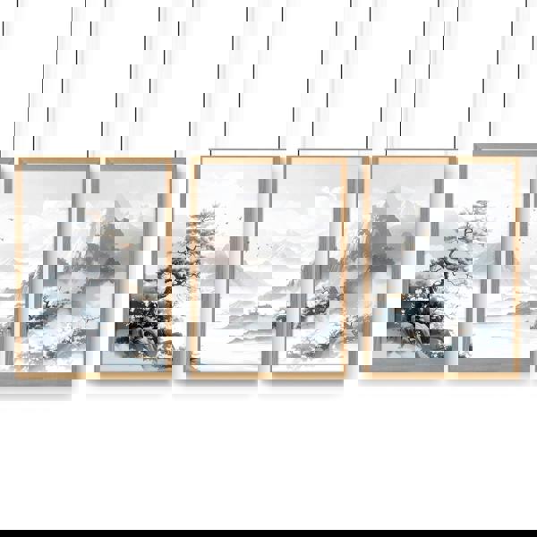 Modern Pictures For Living Room | Set of 3 Asian Inspired Wall art Prints