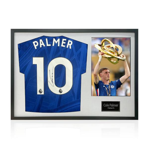 Cole Palmer Signed Chelsea Shirt Classic Frame