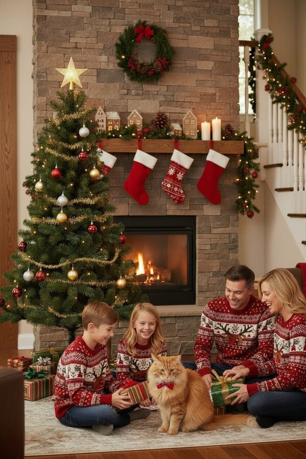 Outdoor Living Winter Fir Green Pre-Lit Artificial Christmas Tree - LED multi function lights