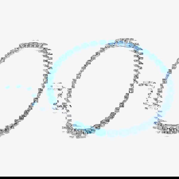 Swarovski Millenia Rhodium Plated Blue Gradient Necklace 5694136